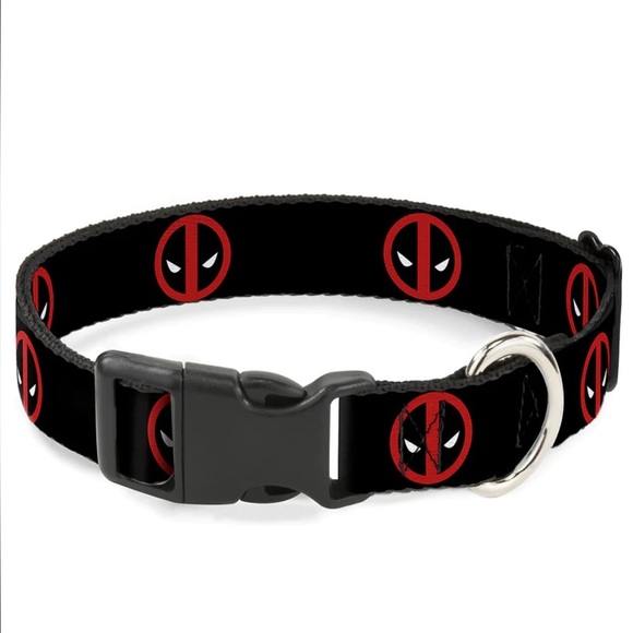 2pc Bundle Marvel Deadpool 4' Dog Leash & Dog Collar NWT - Picture 2 of 4